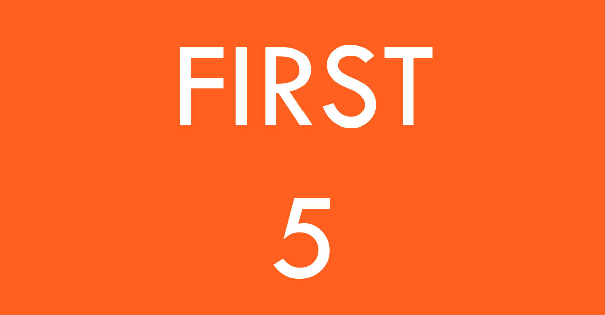 First Five - Web copy